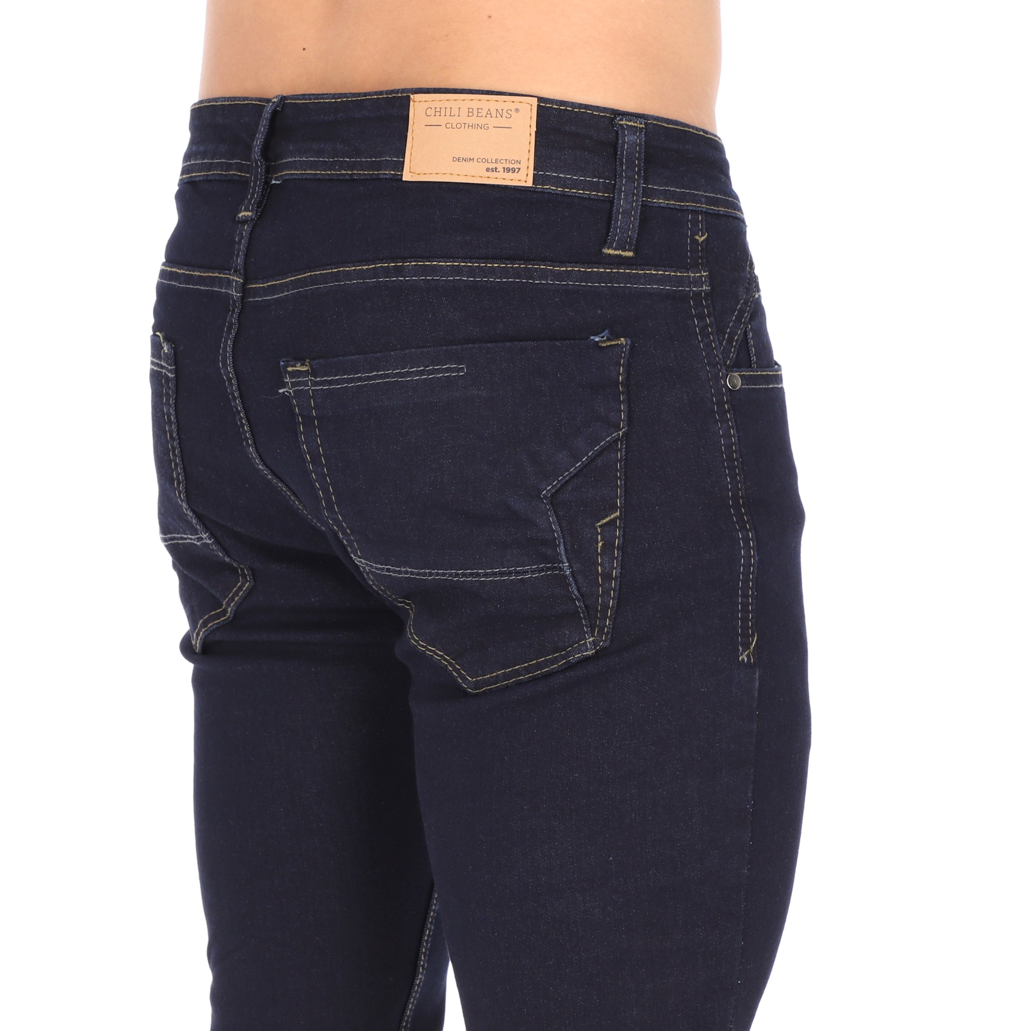 Jeans oscuros Chili Beans para hombre, moda casual, alta calidad.