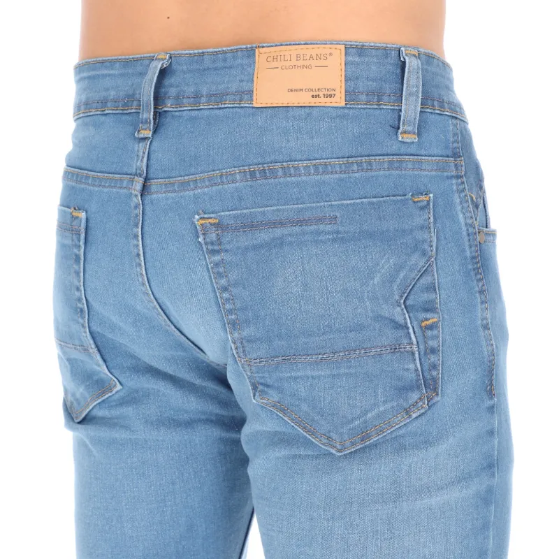 CHB - 012_6 jeans skinny para hombre azul zoom bolsa trasera