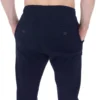 pantalón jogger de gabardina color azul marino zoom trasero