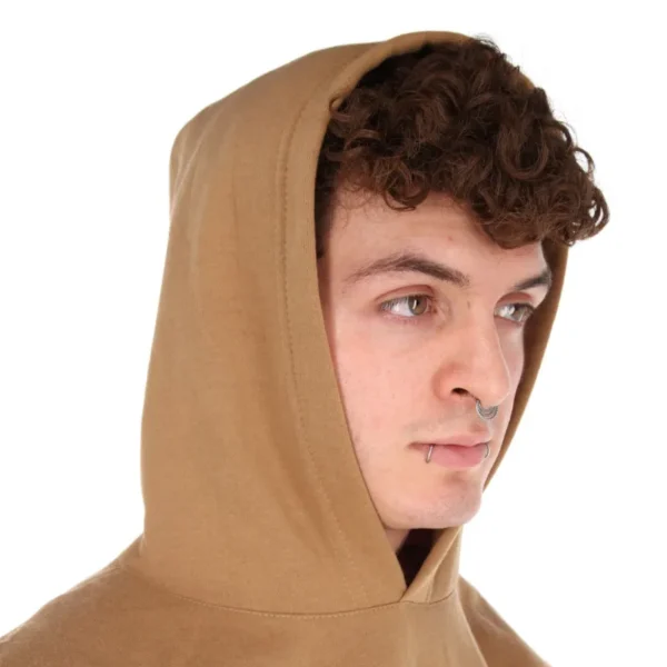 sudadera de hombre color camel zoom hoodie