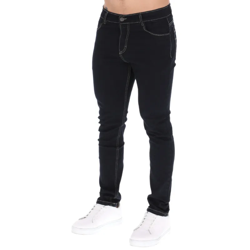 Jeans ajustados negros para hombre en oferta