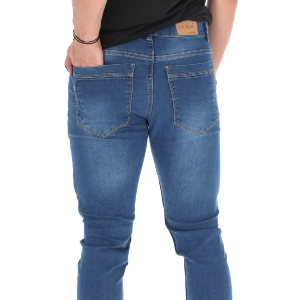 Jeans de mezclilla azul para hombre modernos