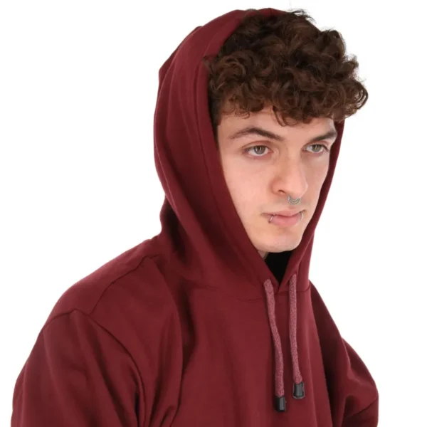 sudadera de hombre color tinto zoom hoodie