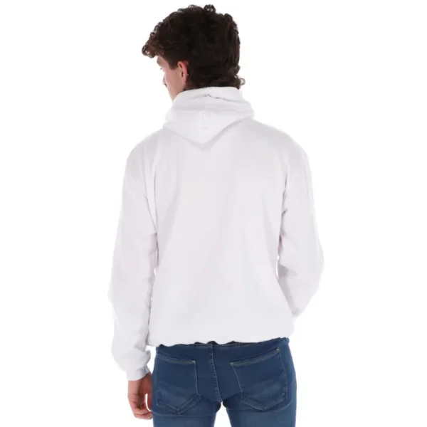 sudadera de hombre color blanco espalda