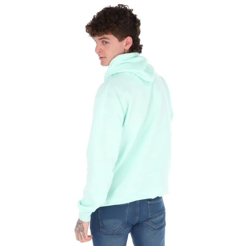 sudadera de hombre color menta espalda