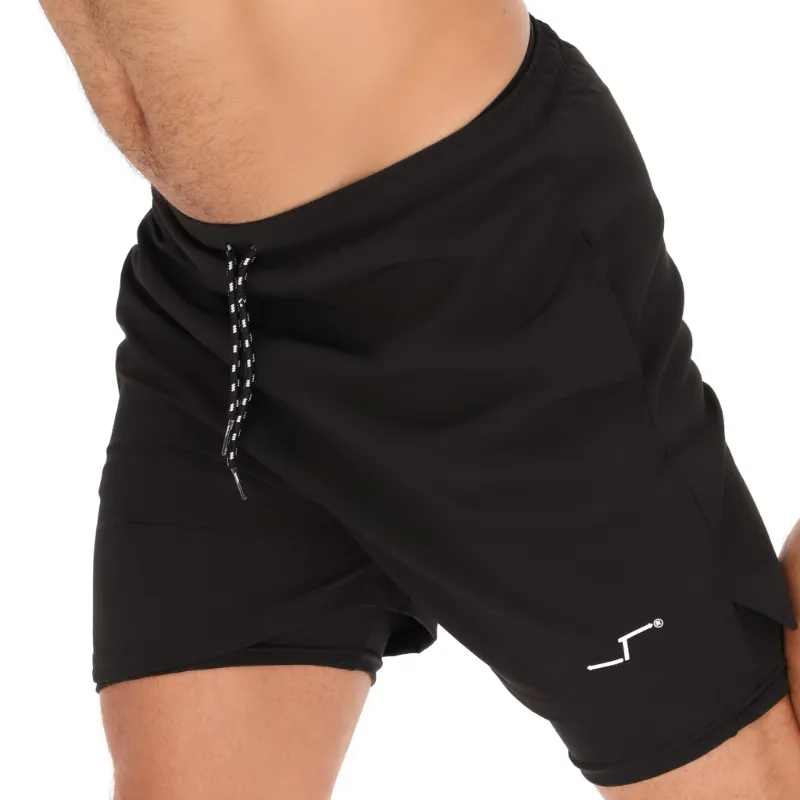 shorts de hombre negros para deporte