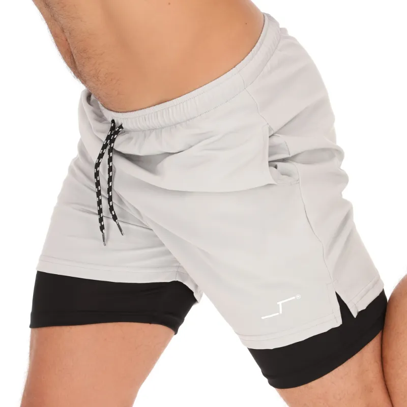 CHL-003+_4 Bermudas deportivas ligeras para hombre, ropa activa, estilo moderno, comodidad y rendimiento.