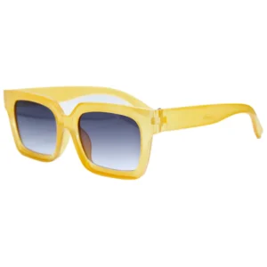 Gafas de sol amarillas modernas para mujer