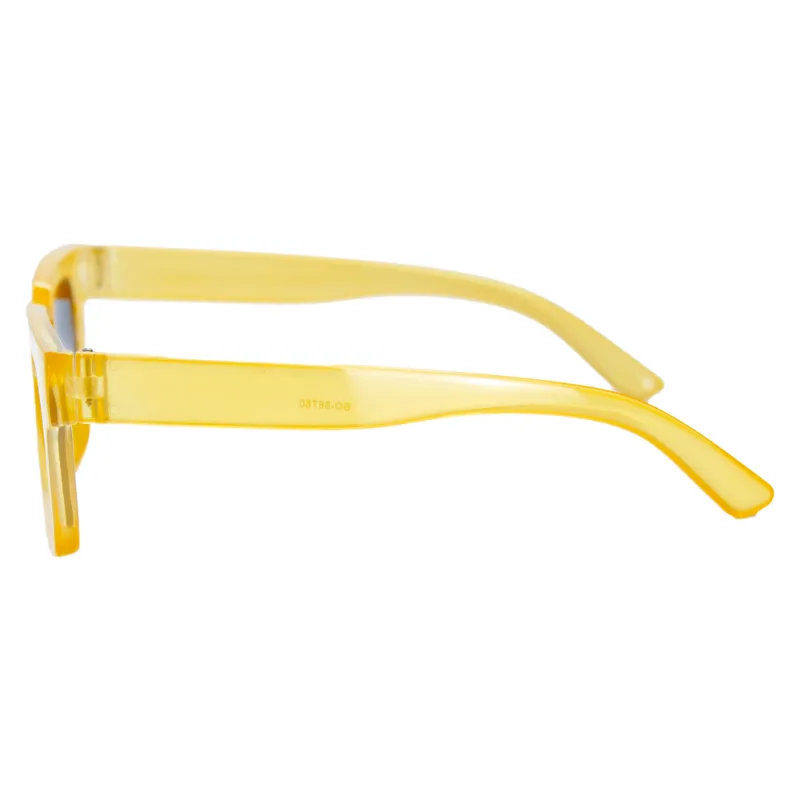 gafas amarillas de sol para mujer, estilo moderno, accesorios de moda, protección UV
