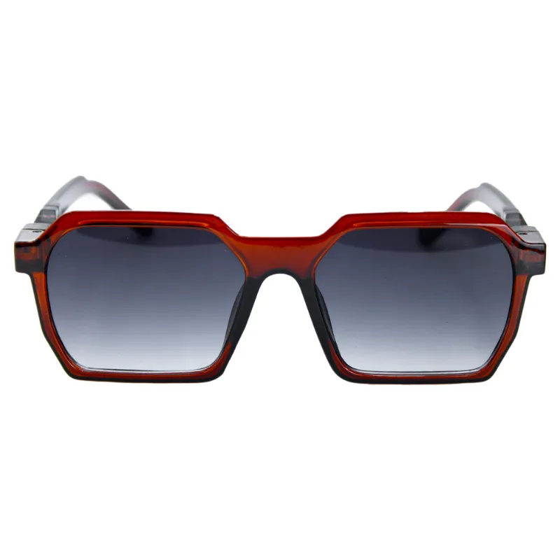 gafas de sol de moda rojo cuadradas, accesorios de verano, protección UV, estilo único