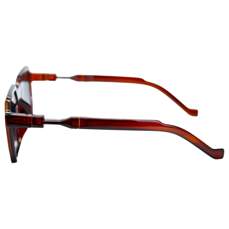 Gafas de sol estilo moderno color ámbar en ecommerce