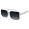Gafas de sol modernas estilo oversized gris