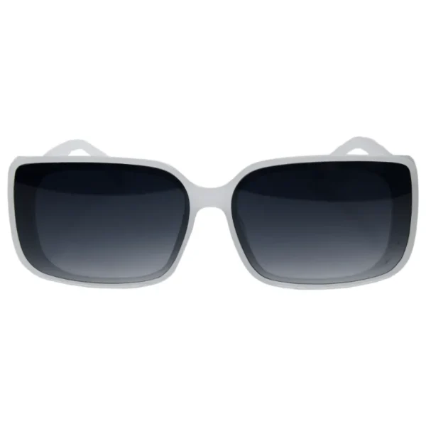 Gafas de sol blancas con lentes oscuros elegantes