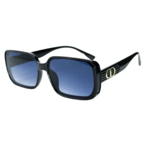 Lentes de sol negros cuadrados para mujer