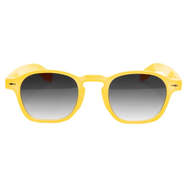 gafas de sol amarillas estilo moderno protegidas UV ópticas de moda accesorios de verano