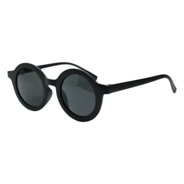 Gafas de sol redondas negras para hombre y mujer
