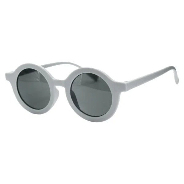 gafas de sol redondas color blanco estilo moderno