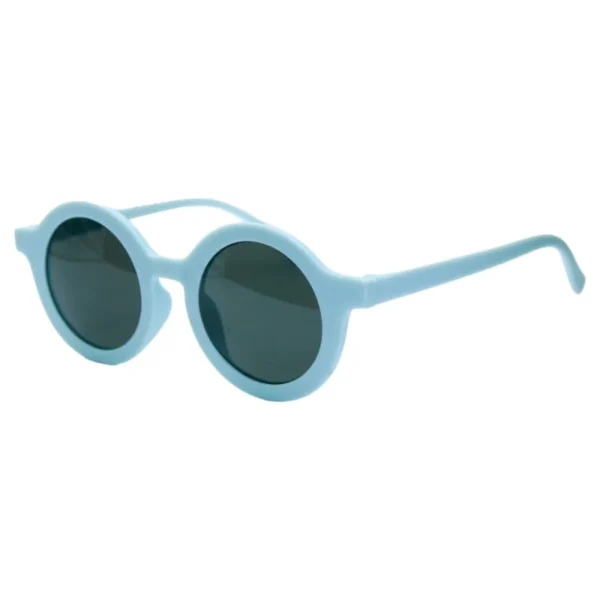 Gafas de sol azules con lentes oscuros moda actual