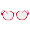 gafas rojas de moda para prescripción, accesorios de eyewear, lentes ópticos coloridos, gafas de sol modernas, complementos de estilo, gafas trendies