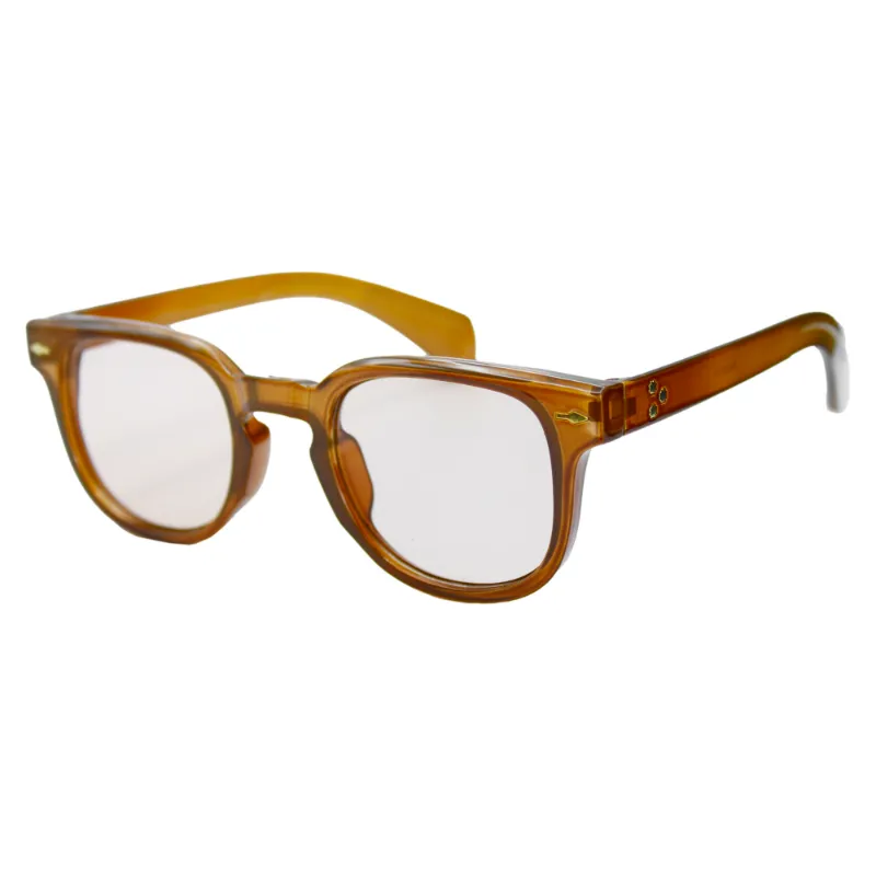 Gafas de sol cuadradas color ámbar para ecommerce