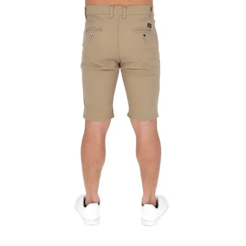 bermuda de gabardina beige atras bermuda de gabardina beige atras